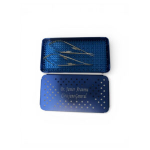 Cajas de aluminio para esterilización 20x10x3 cms.